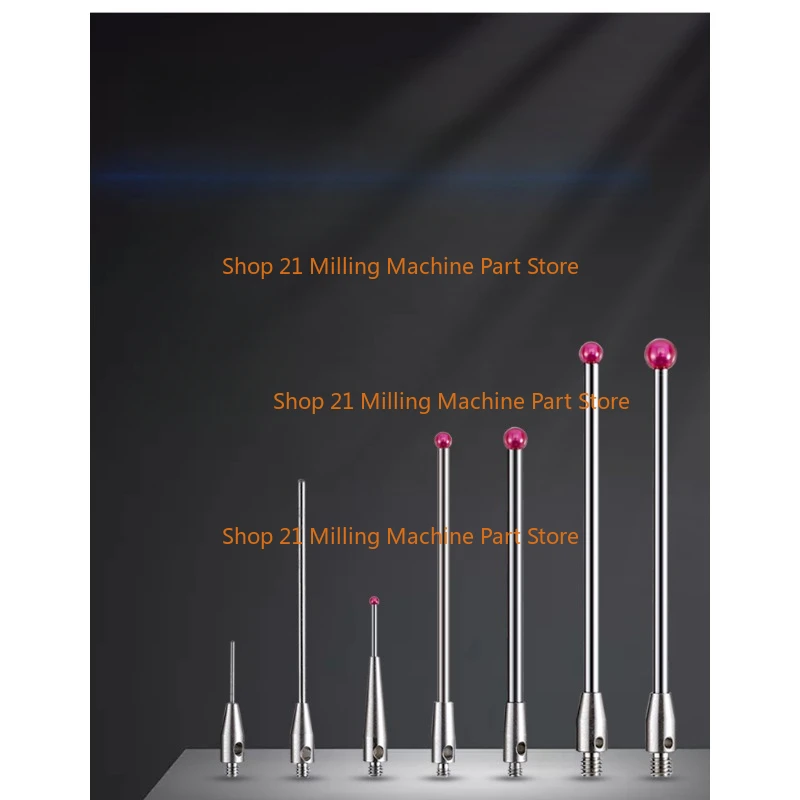 1 Buah Probe Tiga Dimensi Probe Jarum Ruby Tiga Koordinat Baja Tahan Karat/Batang Ukur Baja Tungsten M2/M3