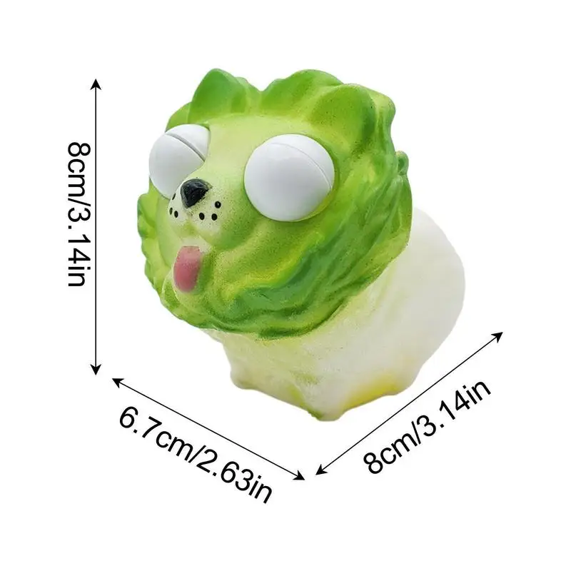 Cabbage Dog Squeeze Toys Cute Vegetable Dog Squeeze Toy Soft Decorative Toys For Adult Colleague Child Relative Teenager