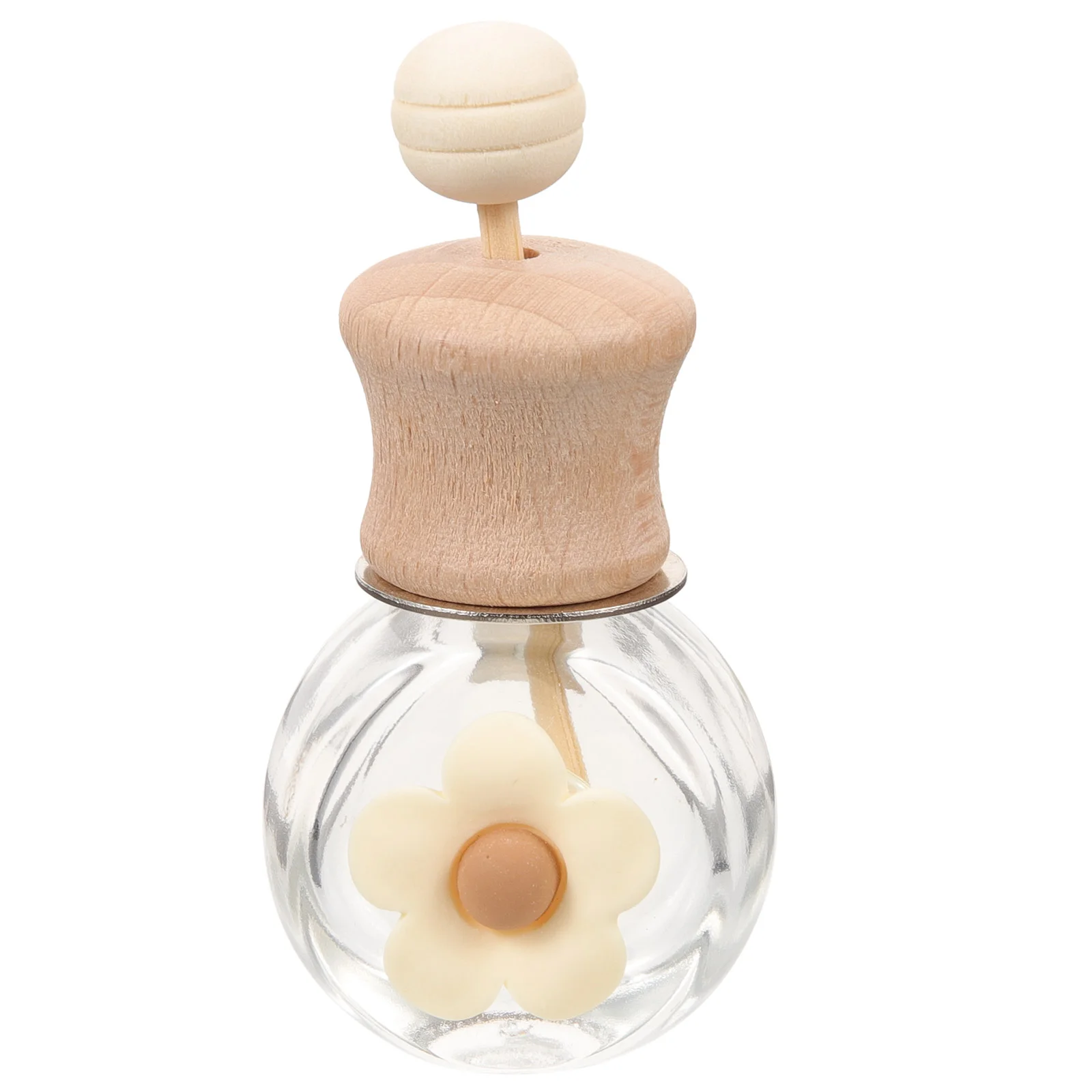 Auto Car Refillable Essential Oil Bottles Container Empty Perfume Wood Air Freshener Fragrance Diffuser