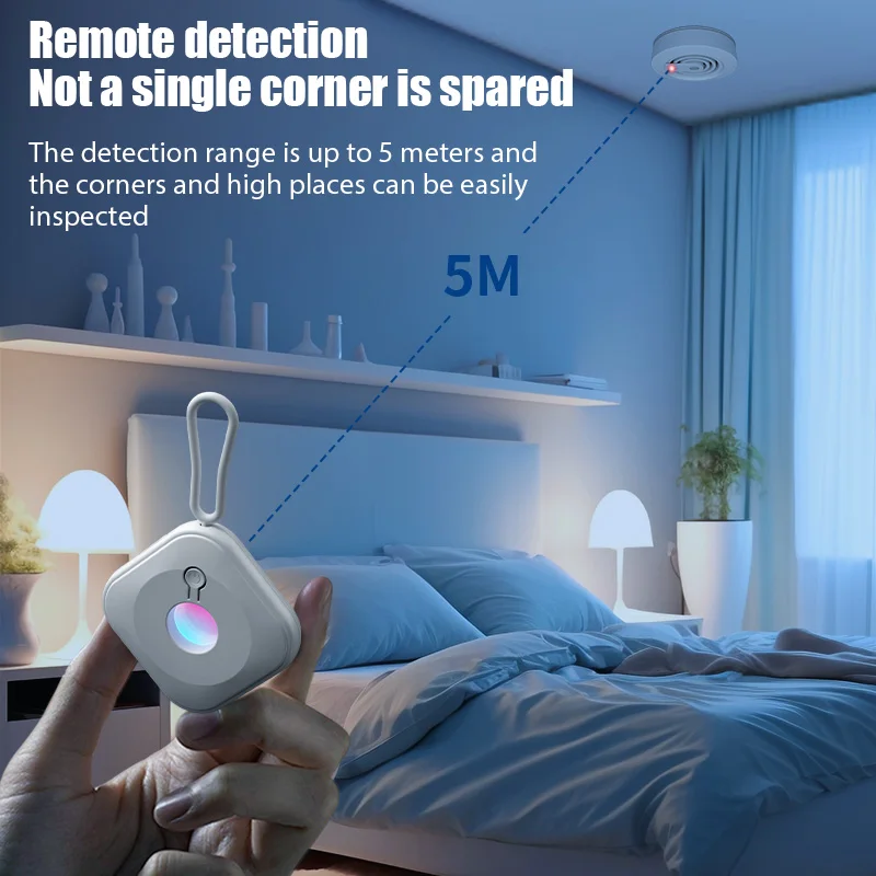 Anti Candid Camera Detector Portable Security Protection for Hotel Locker Room Public Bathroom Pinhole Hidden Lens Detect Gadget