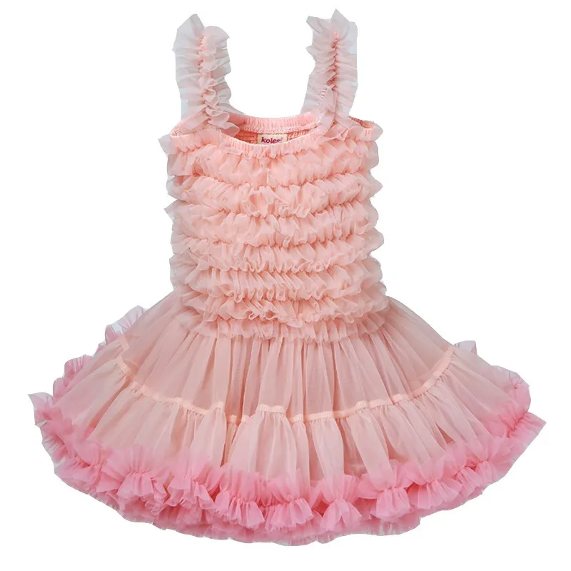 European and American children\'s clothing suspender princess dress dress girls mesh cake skirt 61 Children\'s Day tutu skirt