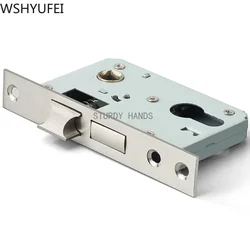 WSHYUFEI Stainless Steel Lock Hardware Door Split Lock Body Wooden Door Lockcase Metal Indoor Interior Door Lock Body
