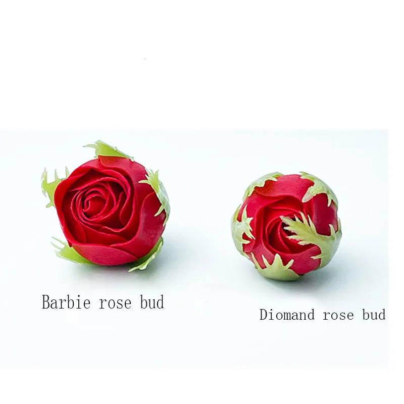 3x6cm 10/50pcs mini rose bud Soap flower DIY floral gift bouquut for wife girl Birthday Valentine wedding Xmas new year home dec