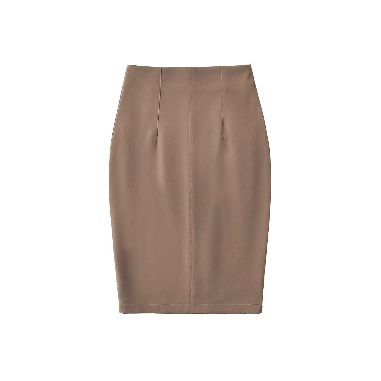 الأعمال عارضة عالية الخصر التخسيس ميدي البدلة تنورة تخفيف ودية تنوعا التفاف Bodycon أنيقة نصف طول التنانير #2