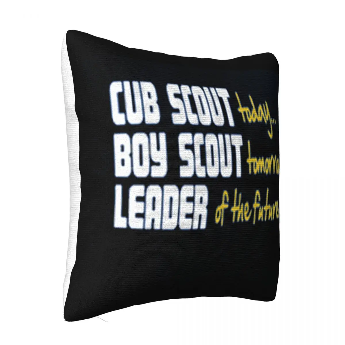 Cub Scout Today Boy Scout Tomorrow Leader Of The Future Cotton Winter Family Rock Classic Pillow Case