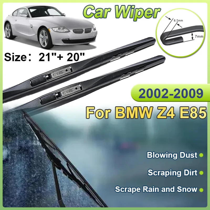 

For BMW Z4 E85 Accessories 2002~2009 Car Front Wiper Blades Window Windshield Windscreen Cleaning Brushes Washer 2006 2007 2008