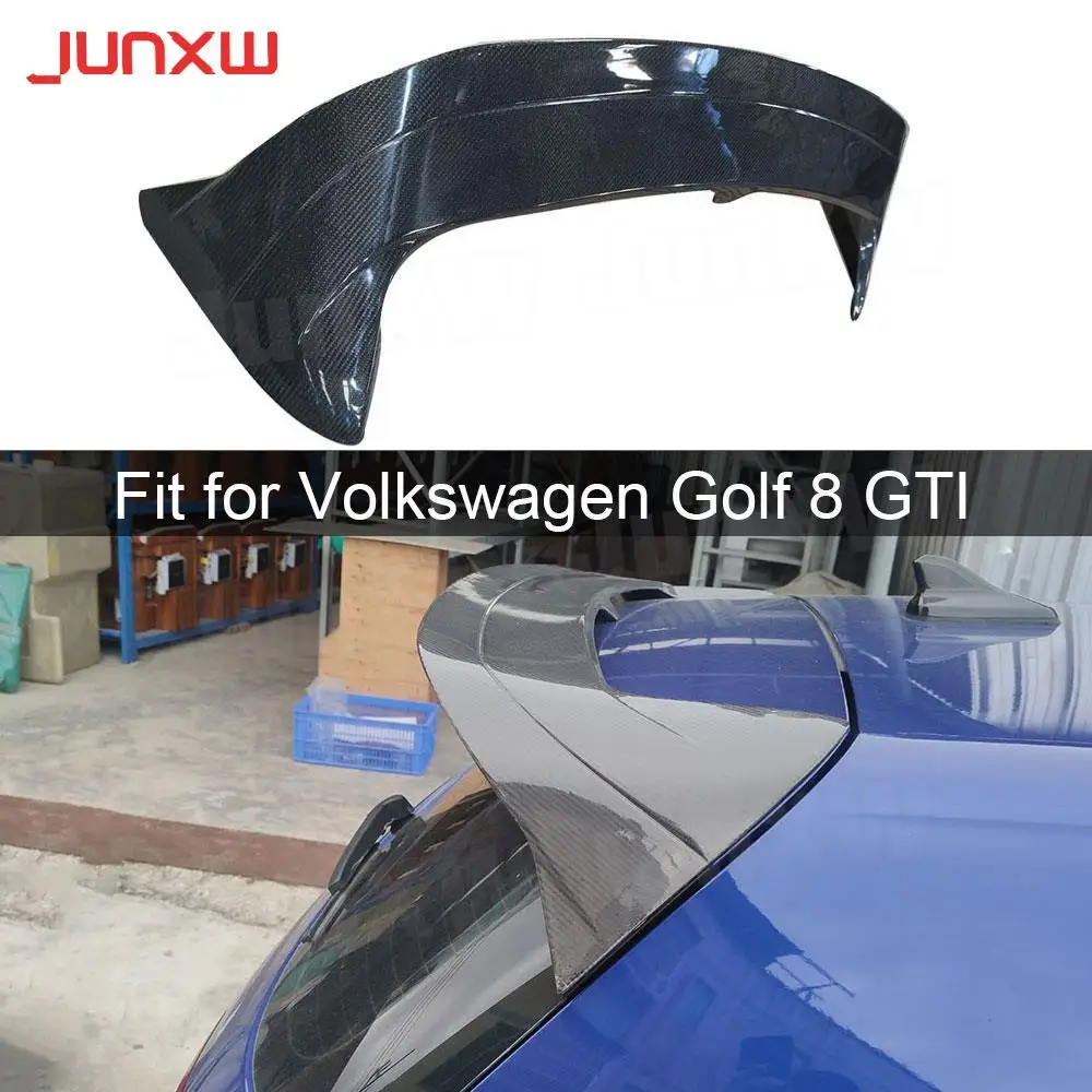 

Carbon Fiber / FRP Rear Spoiler Trunk Wings For Volkswagen VW Golf 8 MK8 GTI 2020-2021 Standard Rear Boot Spoiler Car Styling