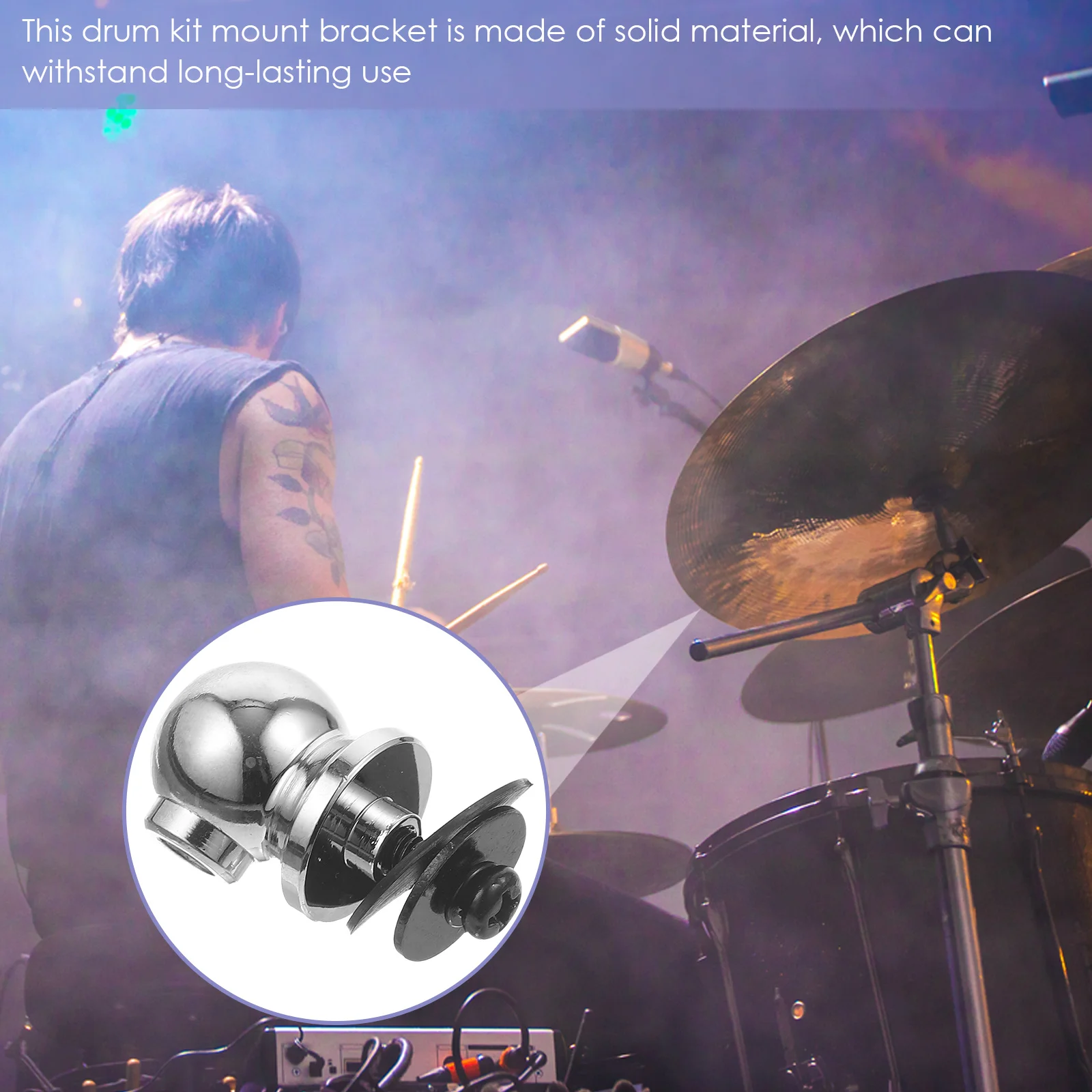 

Length Screws Tom Holder Stand Mount Bracket Drum Kit Suspension Rim Unilateral Parts Hardware