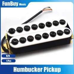 1Pcs 8 String Humbucker Pickups Neck Bridge Open Guitar Pickups Big Hex Adjustable for LP Electric Guitar Parts