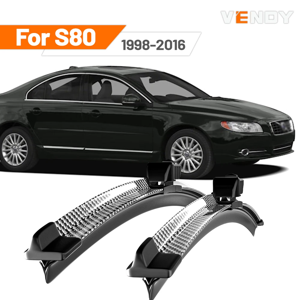 

Для Volvo S80 I II 1998-2016 2003 2006 2007 2008 2009 2010 2011 2013 2015 2 шт. щетки стеклоочистителя переднего стекла дворники