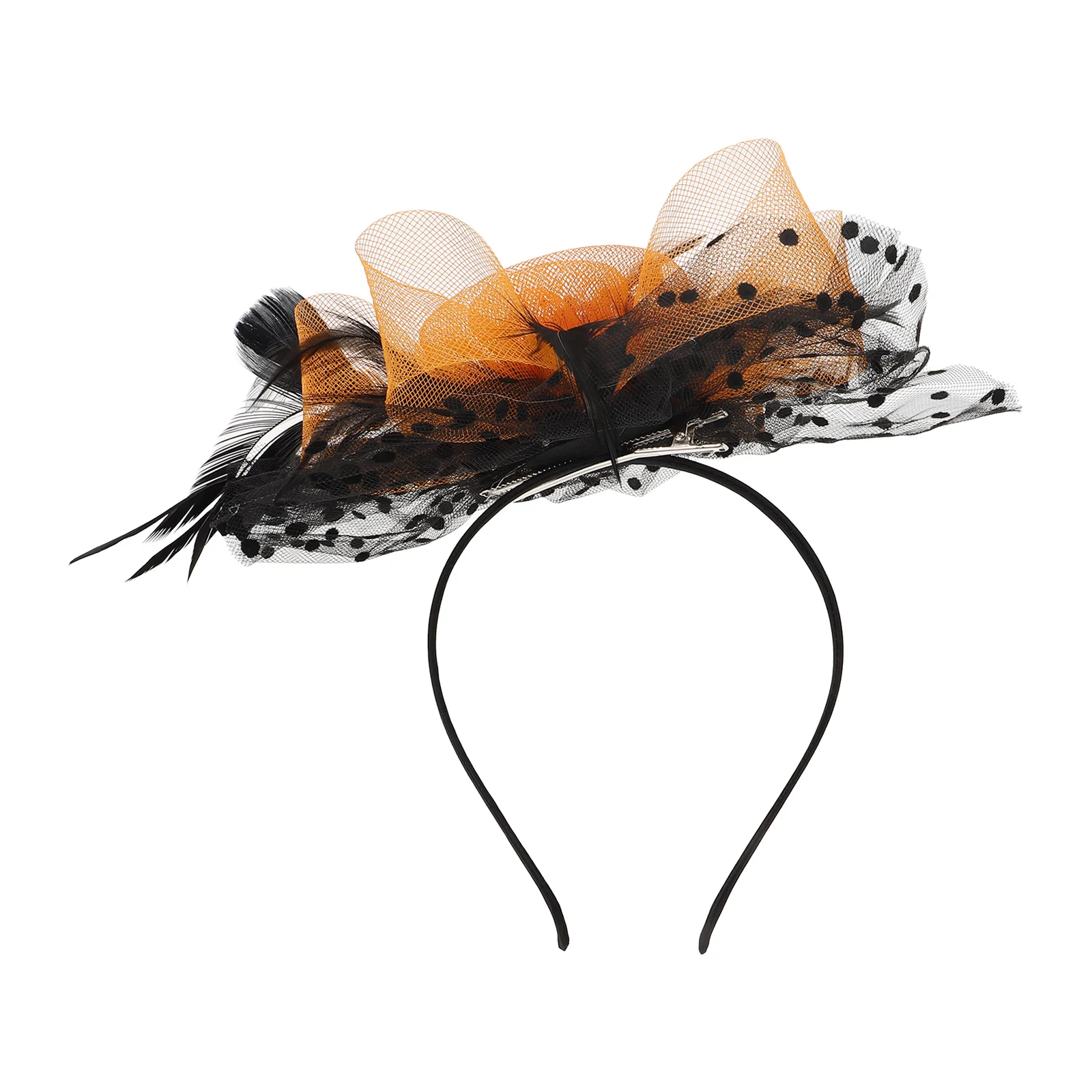 

Fascinator Headband Lightweight Women Wedding Bride Banquet Hair Clip Elegant Headdress Tea Party Bridal Headpiece