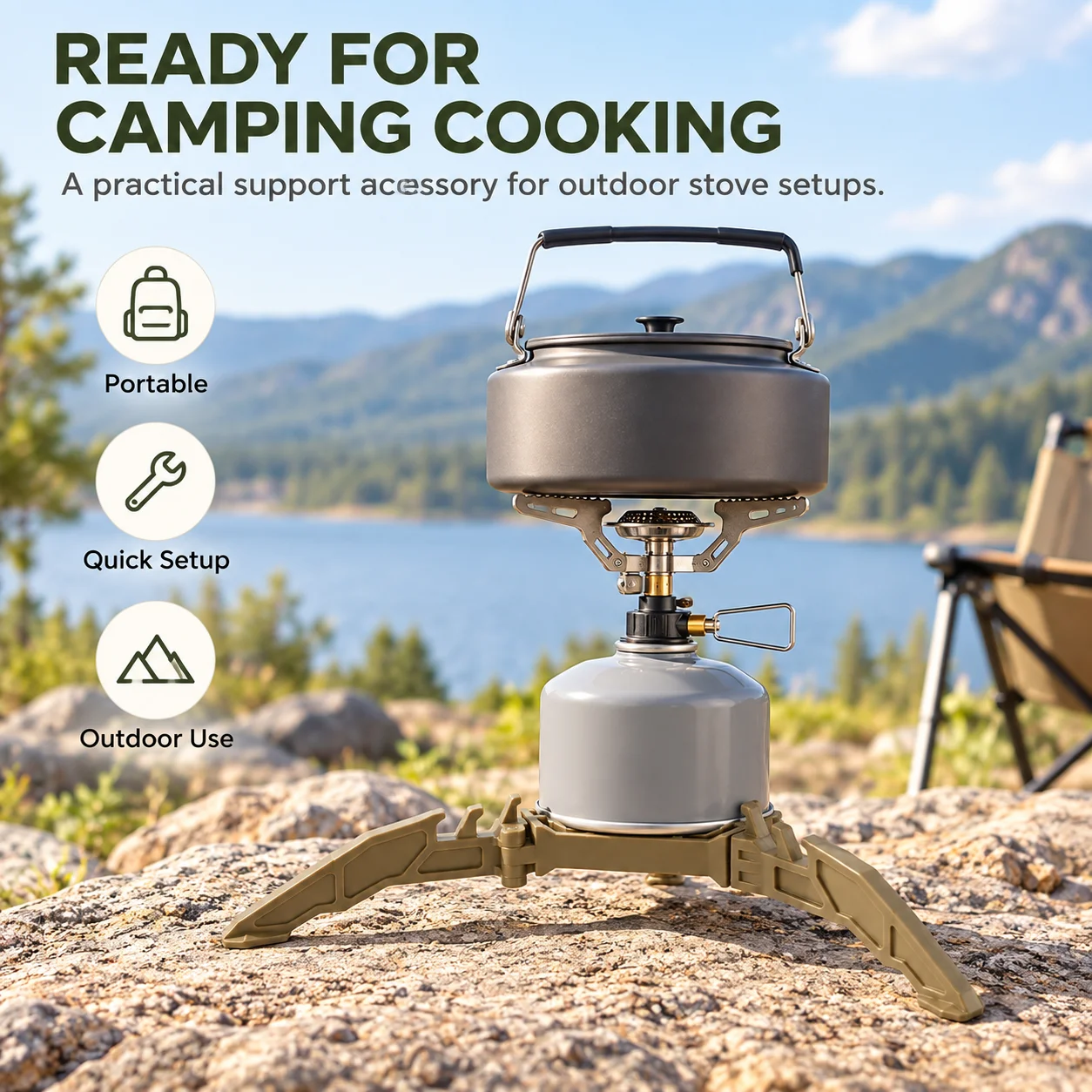 Składany stojak na butelkę z g – Camping Cooking Canister recenzja i cena