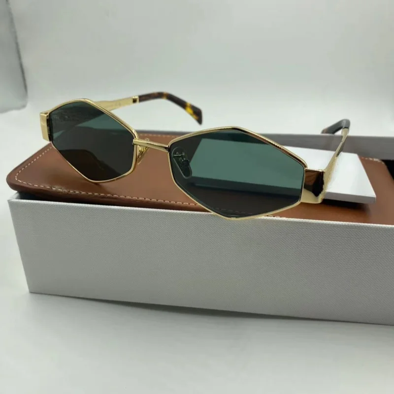 

Fashion Small Metal Frame Irregular Sunglasses Luxury Brand Designer Retro Trending Party Eyewear Summer Fashion Girl Sun Glasse