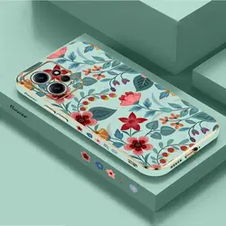 Safflower Flower Luxury Plating Phone Case For Xiaomi Redmi Note 11 Pro Plus 10 Pro 11 11S 12Pro Plus 12 9S 8 Pro Cover