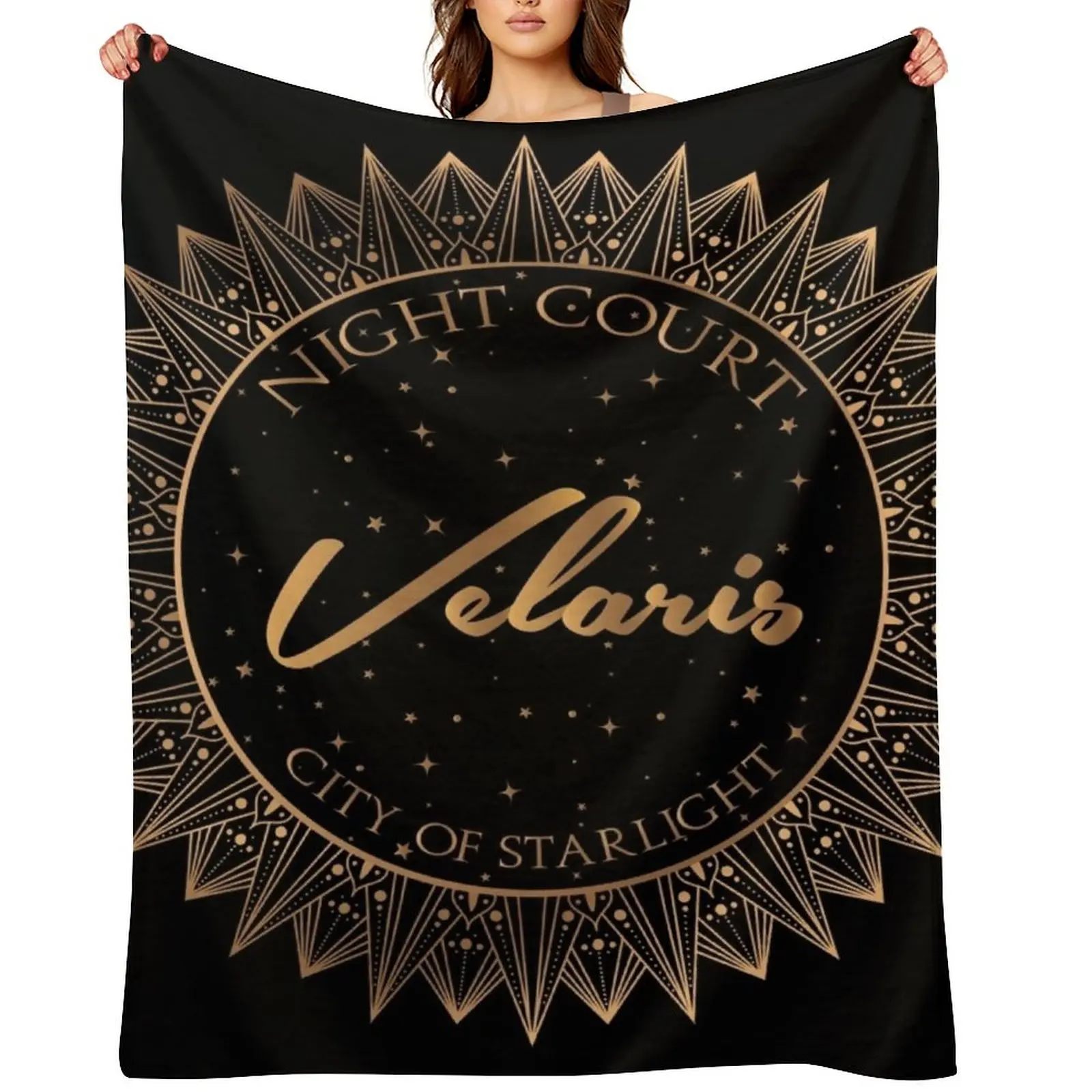 

Night Court, Velaris, City of Starlight - ACOTAR Throw Blanket Decorative Sofas bed plaid Shaggy wednesday Blankets