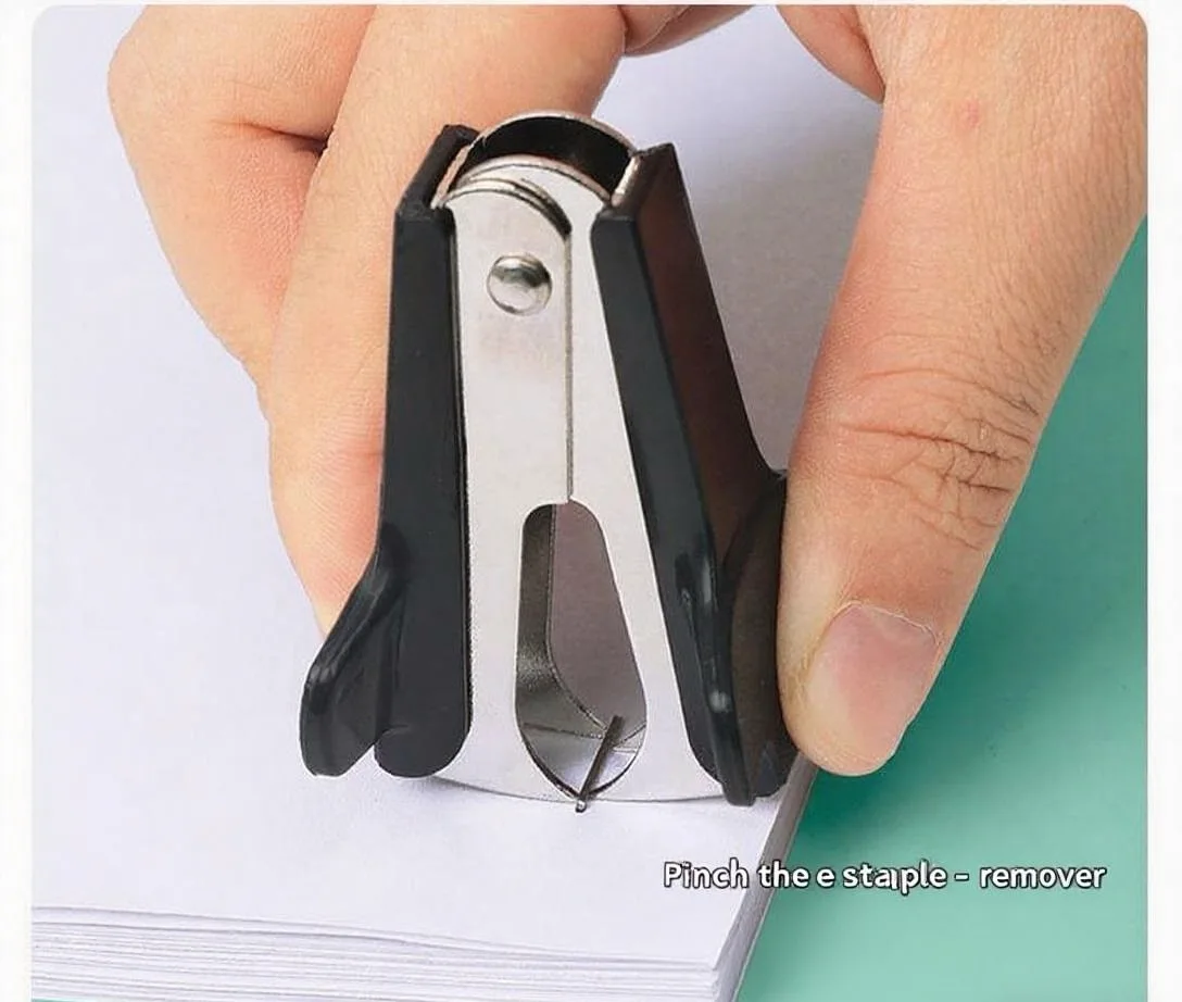 HUAJIE 1PCS Staple Remover – พลาสติกทนทาน, จับง่าย, การกําจัดเล็บอย่างมีประสิทธิภาพสําหรับสํานักงาน, โรงเรียน, บ้าน, การออกแบบที่ทันสมัย