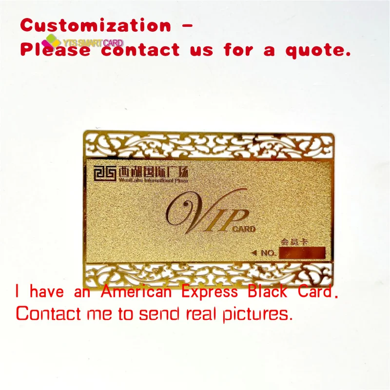 

custom.YTS Professional Customized Business Metal Business Card Card 13.56mhz