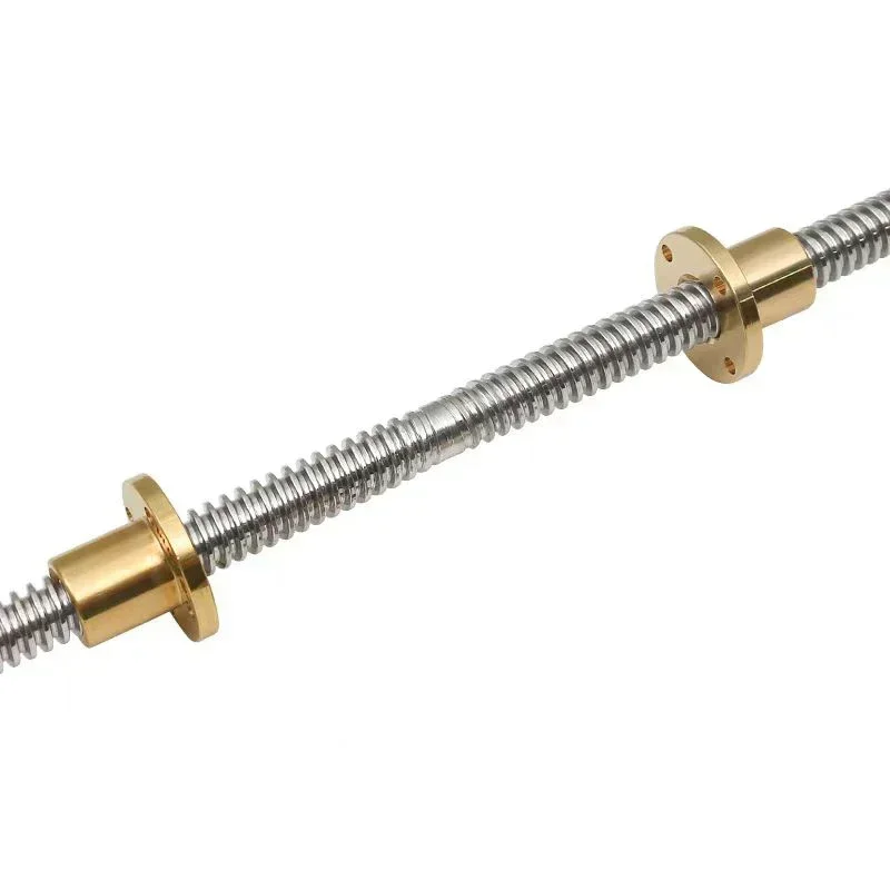 1PC 304 stainless steel T14 Lead Screw right-left length100-1000mm OD 14mm Lead 3mm with nut for 3D Printer part