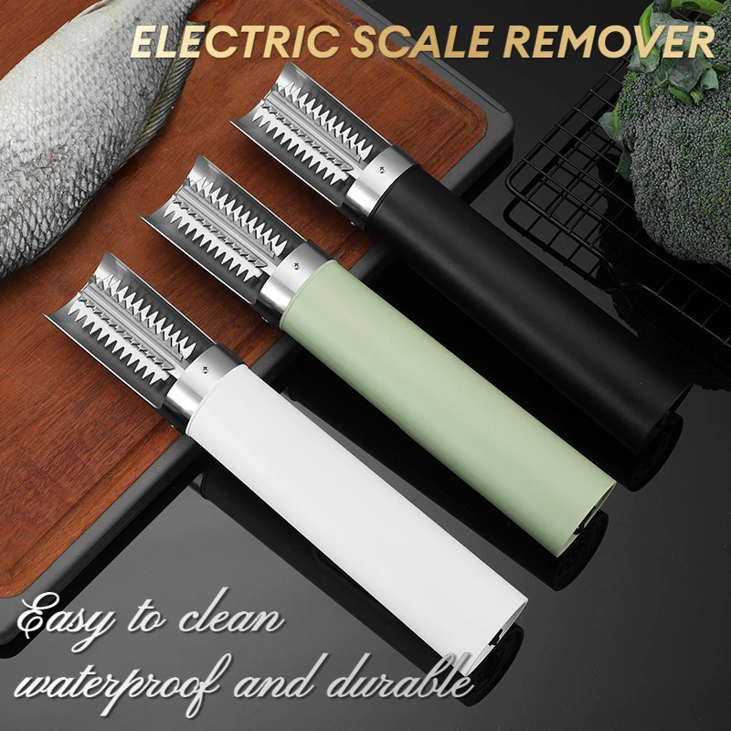 2024 New Electric Fish Skin Scale Brush Shaver Remover Cleaner Waterproof Wireless Charging Scaler Peeler Descaler Fish Tool