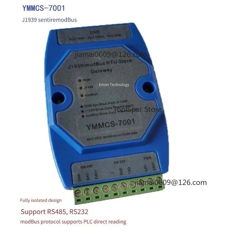 CAN J1939 To Modbus Protocol Converter Module PLC Direct Reading For Engine Generator Monitoring