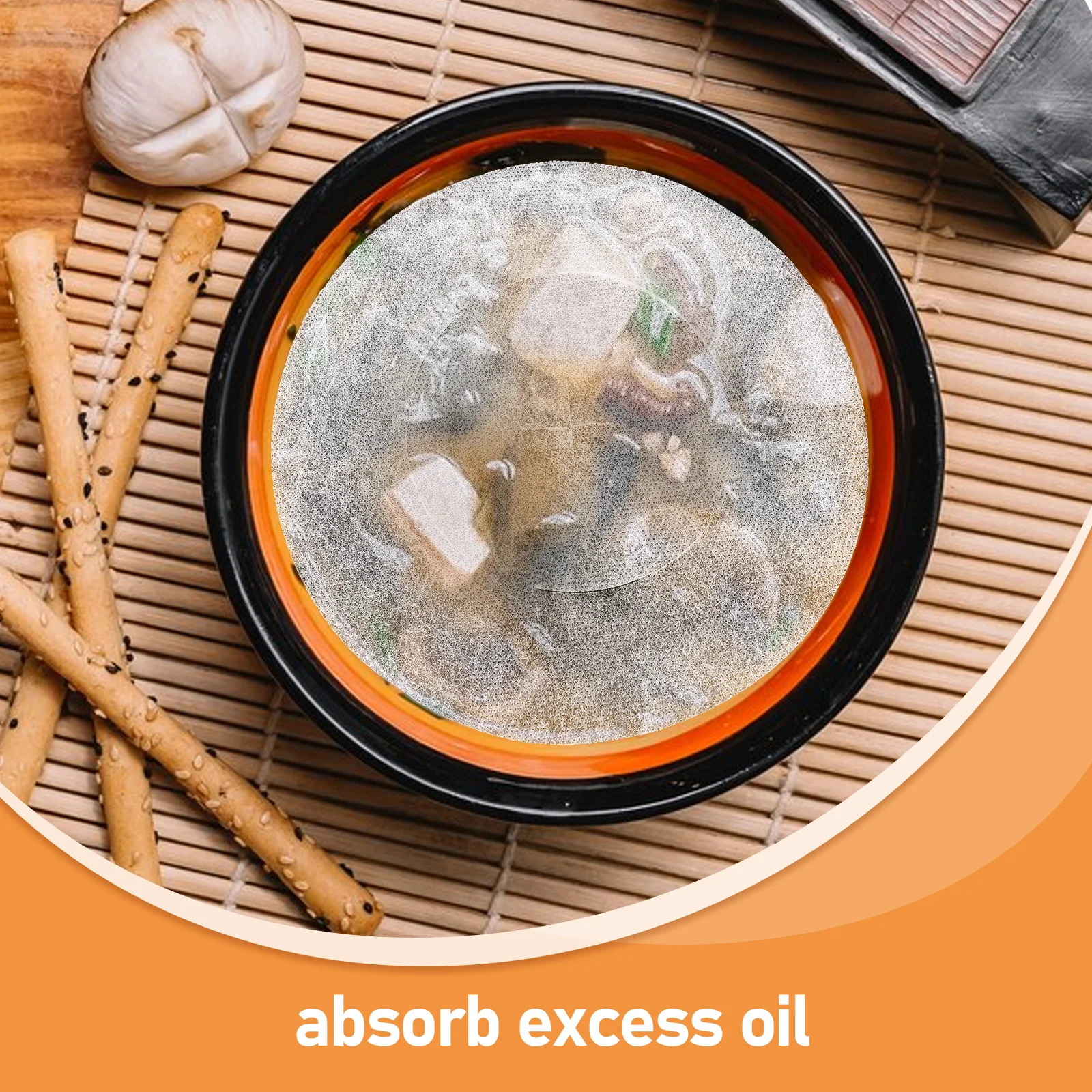 30 قطعة ورق امتصاص زيت المطبخ رقيق يمكن التخلص منه فيلم امتصاص الزيت للحساء هوتبوت المقلية الغذاء الشواء الطبخ تنظيف