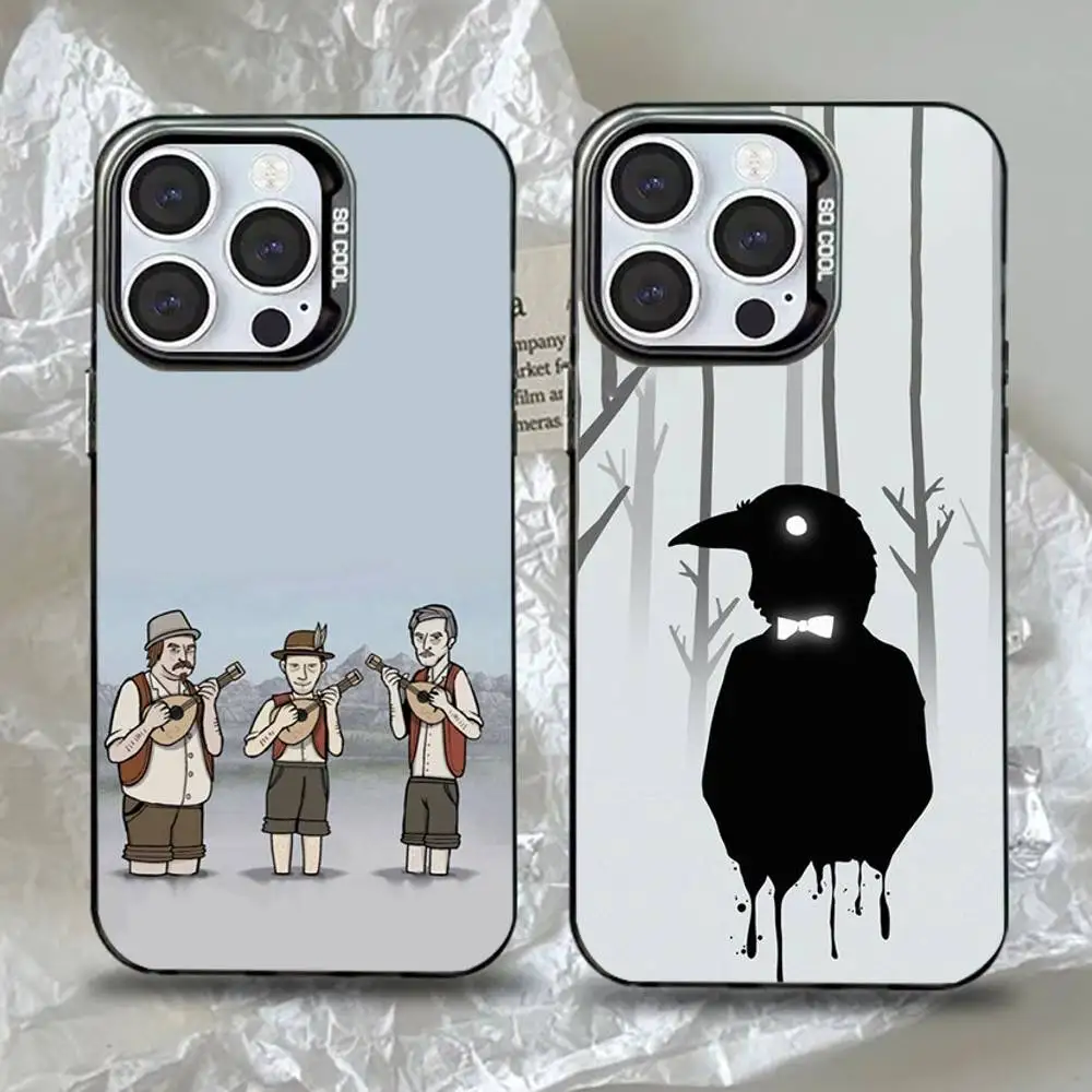 

Game R-Rusty Lake Phone Case For iPhone 16,15,14,13,12,11,Pro,Max,Plus,Mini,XS,SE Anti Fall Black Matte Hard Bumper