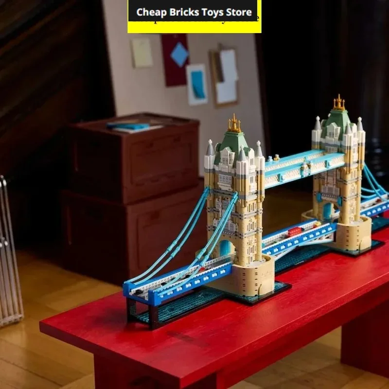 Hot Sale Drawbridge Landmark Model 3745pcs Christmas Toy for Family Decor Gifts Building Blocks Bricks Gothic Twin Tower Bridge