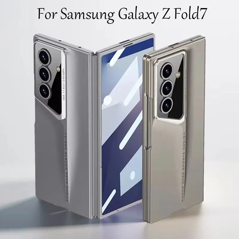 

Чехол для Samsung Galaxy Z Fold 7 6 5, защитное стекло для переднего экрана, ультратонкий матовый чехол для Galaxy Z Fold7, чехол