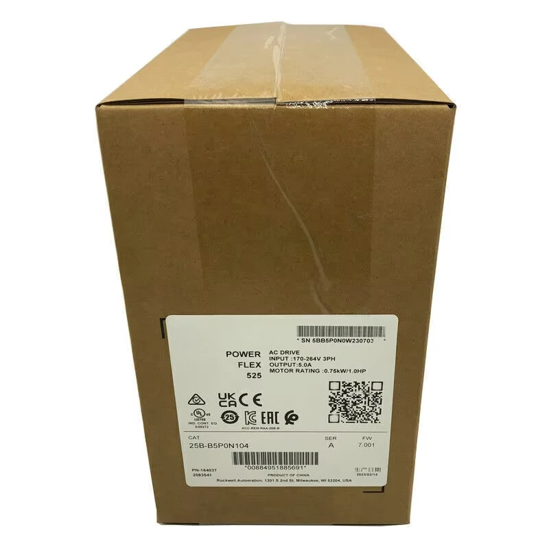 25B-B5P0N104 New Original  525 0.75KW(1HP) AC Drive 25BB5P0N104 AB