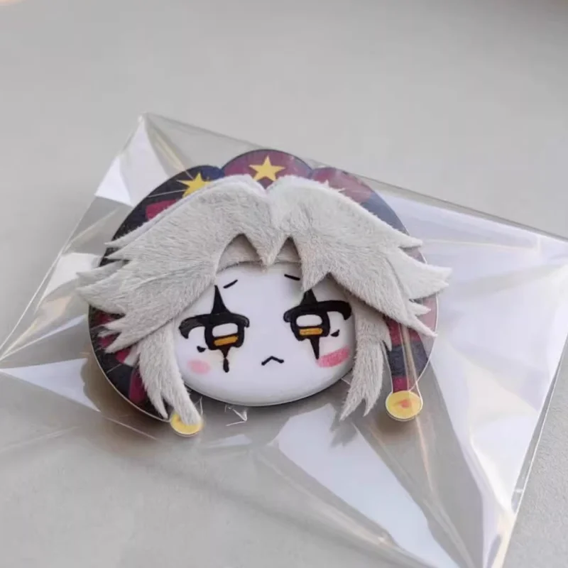 

Мягкий 3D-значок/брошь Game Freak Circus Clown (6 см) для косплея, рюкзаков и одежды, милый мультяшный аксессуар, игрушка для фанатов игр