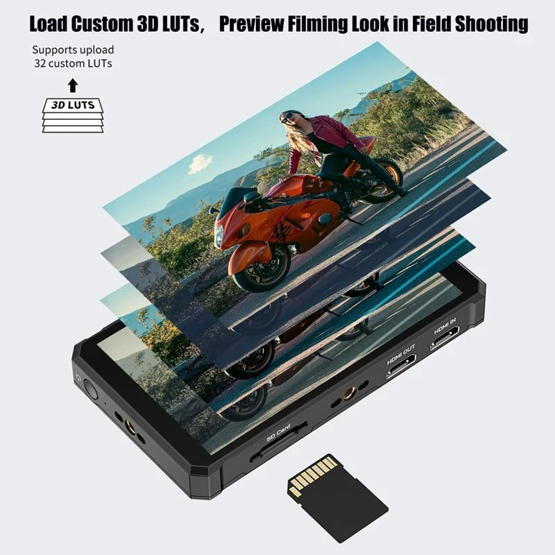 كاميرا FEELWORLD PS6 مقاس 5.5 بوصة OLED وشاشة تعمل باللمس ودعم HDMI بدقة 4K، متوافقة مع التصوير الرأسي/الأفقي