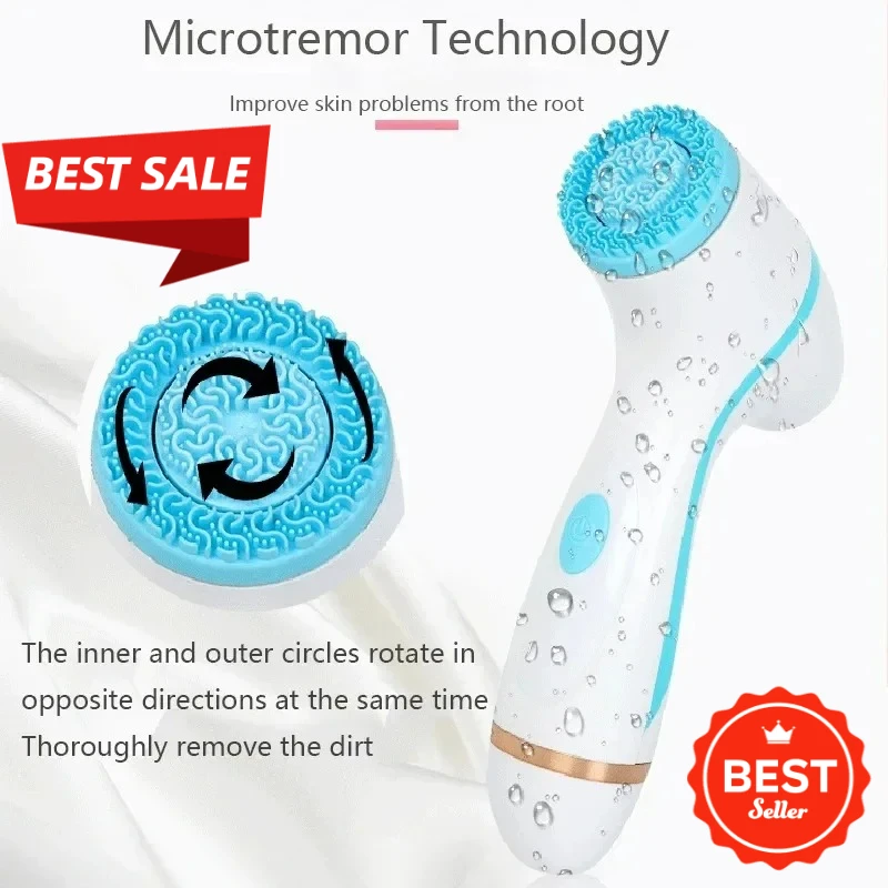 جهاز إزالة الرؤوس السوداء فرشاة وجه سونيك وكلفاني لتنظيف المسام العميقة لطيف على تجديد الجلد مدلك الوجه المنزلي #1