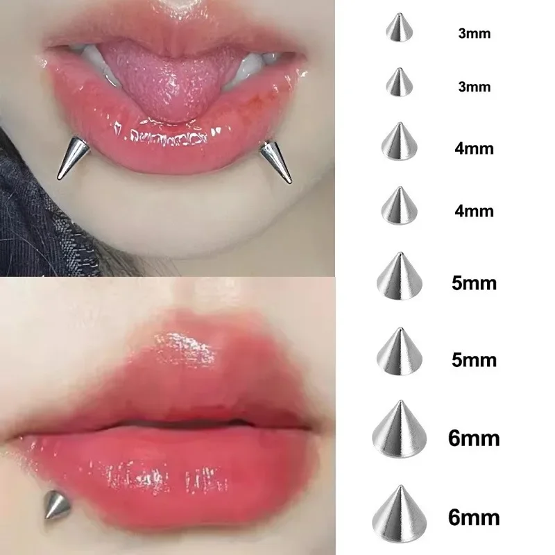 Fashion Fake Lip Nail Eyebrow Nose Ring No Piercing Lip Nails Sticker Selfadhesive Waterproof Reusable Body Belly Button Jewelry image 6