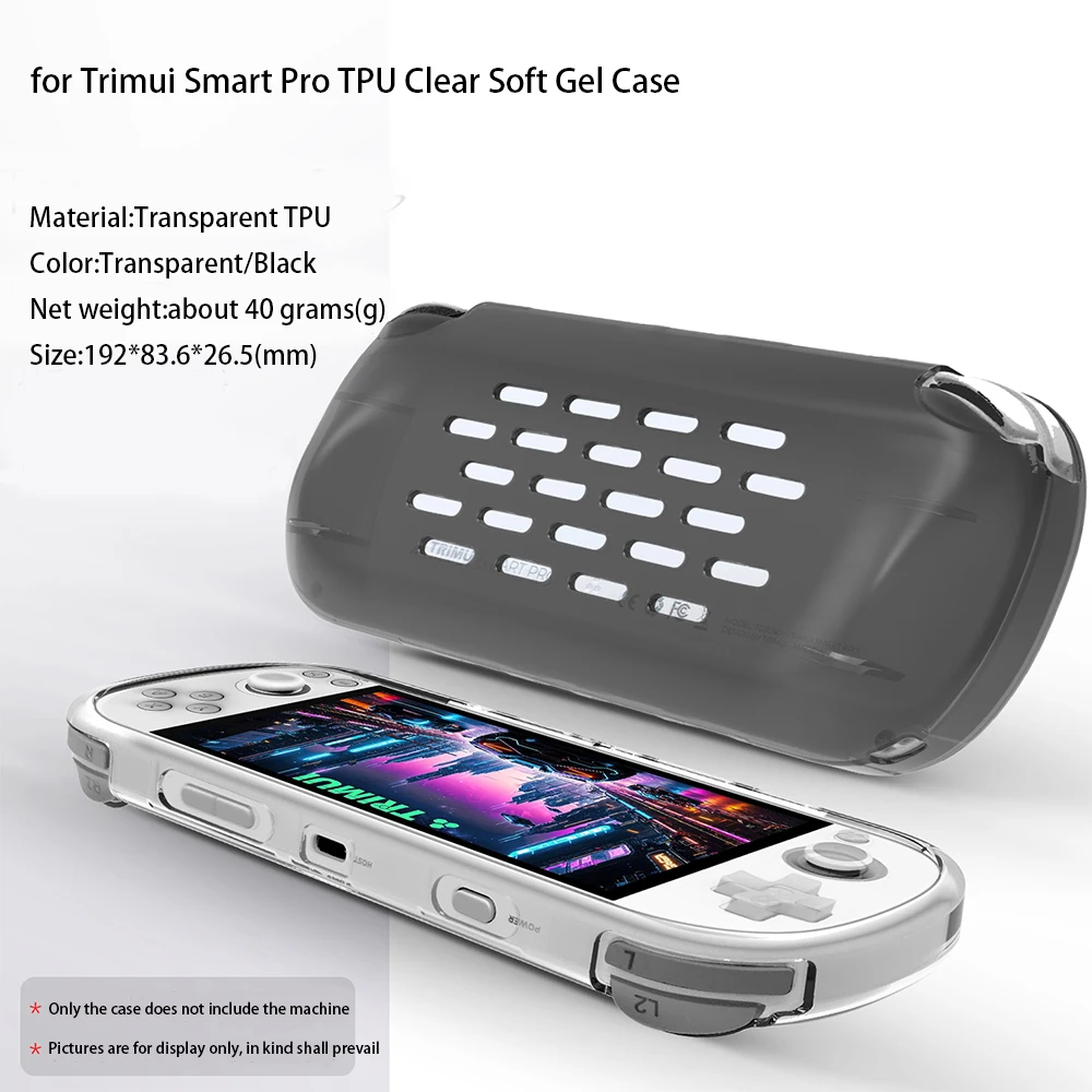 

For Trimui Smart Pro Protective Case TPU Shell Full Protection Slim Shockproof Anti-fall Game Console Cover
