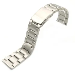 20mm 22mm 24mm Stainless Steel Oyster Straight End Universal Watch Strap Band Bracelet Fit For SKX ROX All Same Size Watch