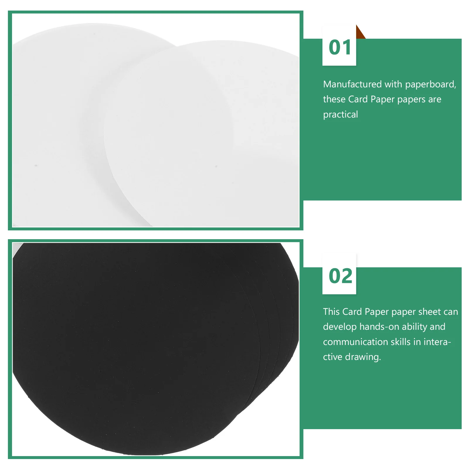 40 ورقة دائرية سميكة من الورق المقوى ورق رسم صلب لألوان مائية من الأكريليك الفني للحرف اليدوية لوحة رقاقة ذاتية الصنع
