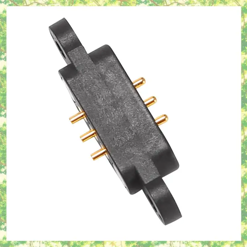 Smart-12 Pairs الربيع تحميل المغناطيسي بوجو دبوس موصل 3 مواقف المغناطيس الملعب 2.3 مللي متر من خلال ثقوب الذكور الإناث التحقيق