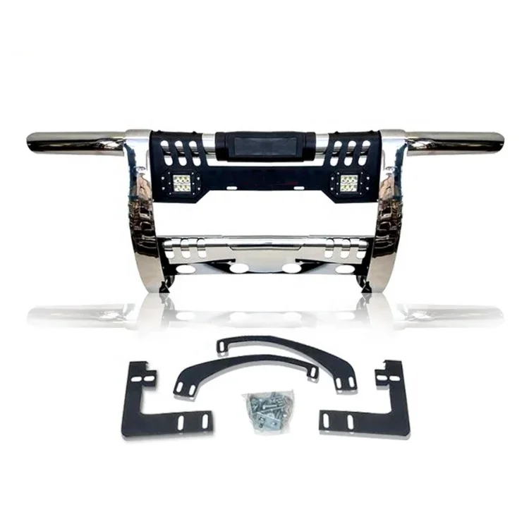 4X4 Front-Bumper With Light Front Bumper Bull bar 4*4 Pickup Stainless Steel Guard for Hilux Revo/Vigo