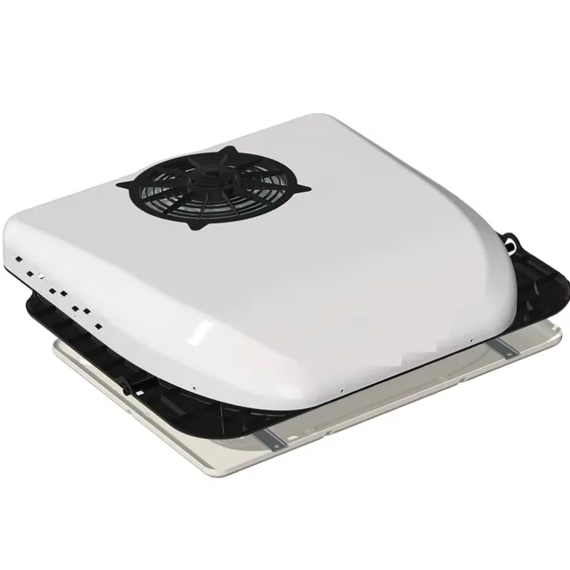 【Nuevo】Mejor precio, aire acondicionado en el techo integrado de 12V CC, enfriador de estacionamiento portátil para camiones, compresor, ventilador, evaporador, apto para venta