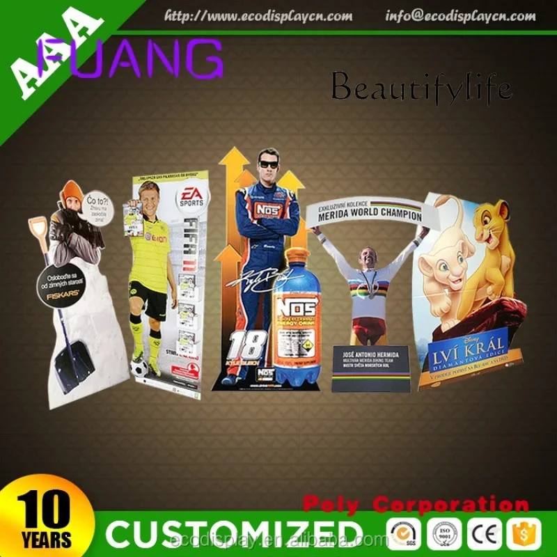 

BJ Custom Economical Marketing Advertising For Merchandising, Cardboard Point Of Sale Display Stand Shelf