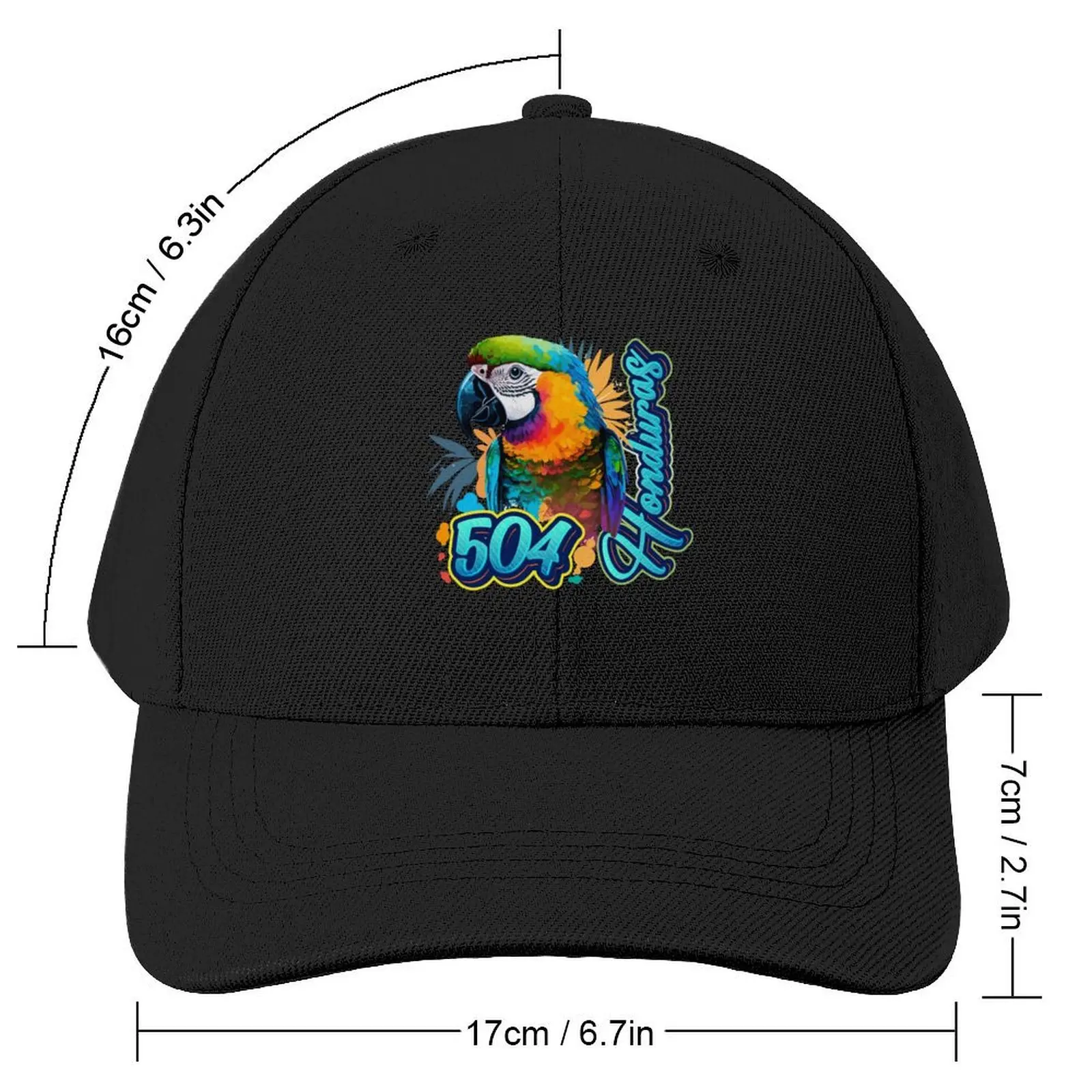 Scarlet Macaw Honduras Baseball Cap dad hat Luxury Brand Snapback Cap Luxury Cap Men's Hats Women's