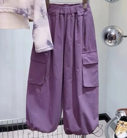 Costumes violets pour filles, sweat à capuche et ensemble FJ2 pièces, vêtements de style européen, nouvelle collection automne 2024