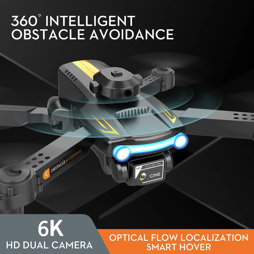 XT2 Mini Drone 6K Professional Dual Camera RC Plane 360° Obstacle Avoidance Optical Flow Positioning Foldable Quadcopter Toys