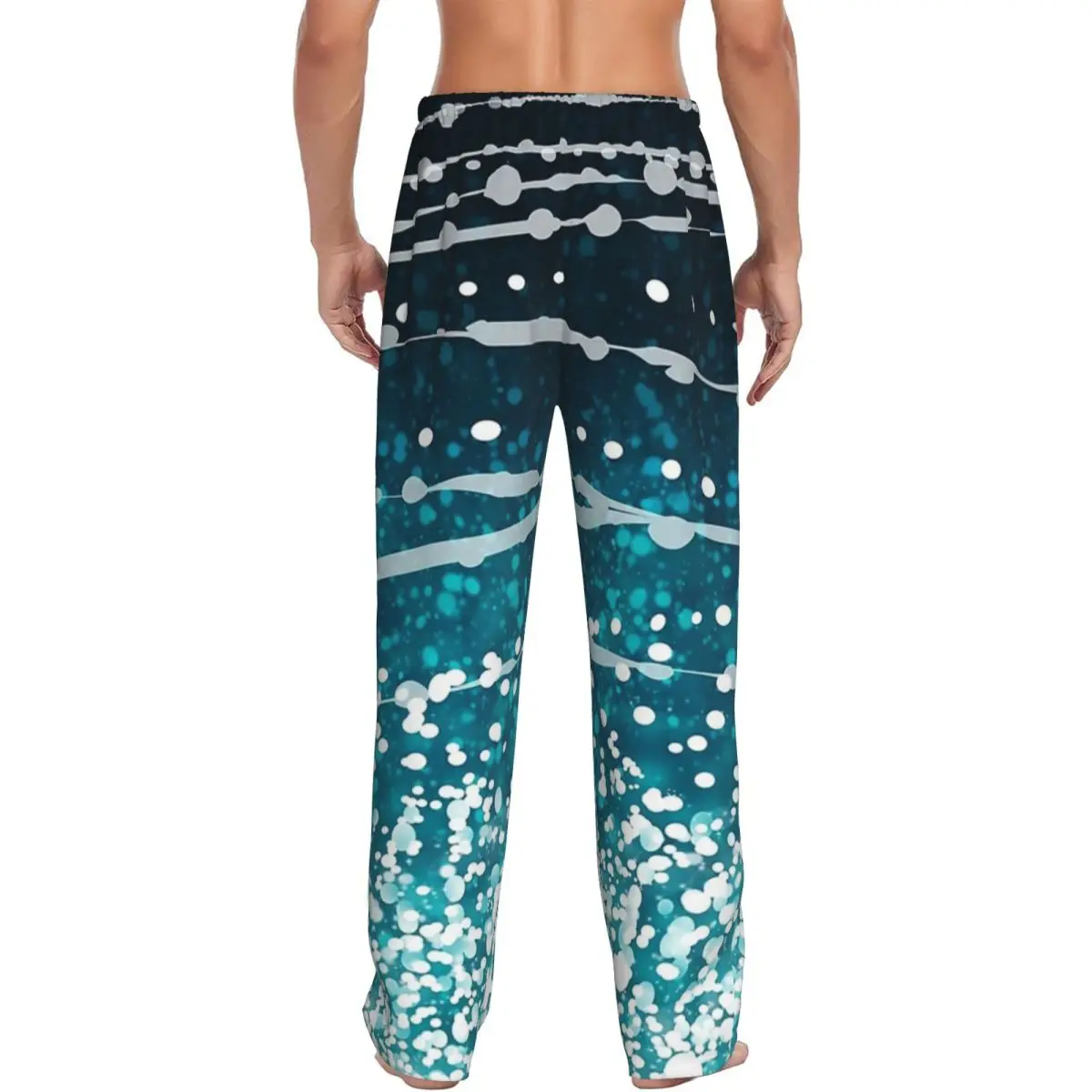 Custom Whale Shark Pattern Pajama Pants Men Sleepwear Sleep Lounge Bottoms with Pockets