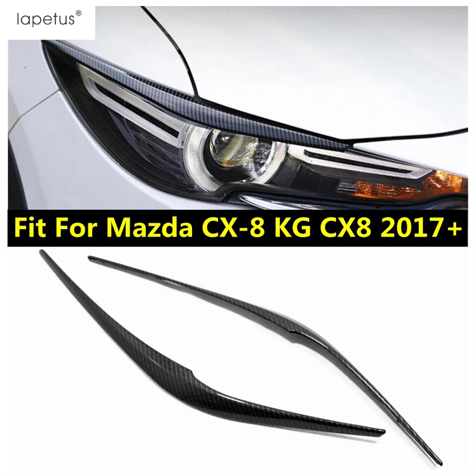 

Front Headlight Lamp Eyebrow Rear Light Strip Cover Trim For Mazda CX-8 KG CX8 2017 - 2021 ABS Chrome / Carbon Fiber Accessories