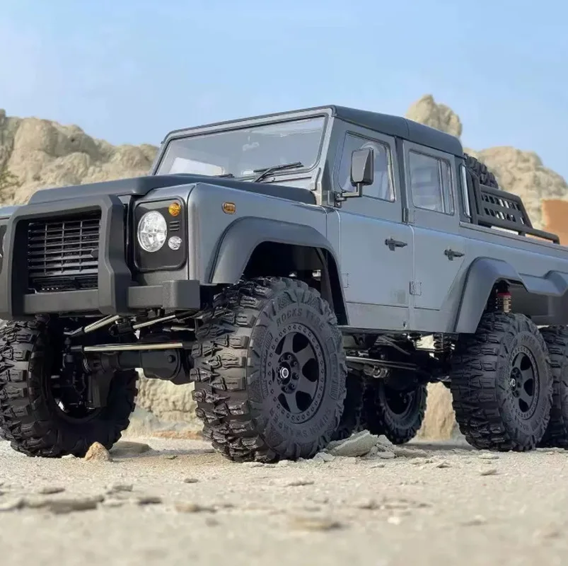 Coche de escalada Axx6 6x6, escala 1:10, vehículo todoterreno con Control remoto de alta y baja velocidad con bloqueo diferencial, coche RC de juguete