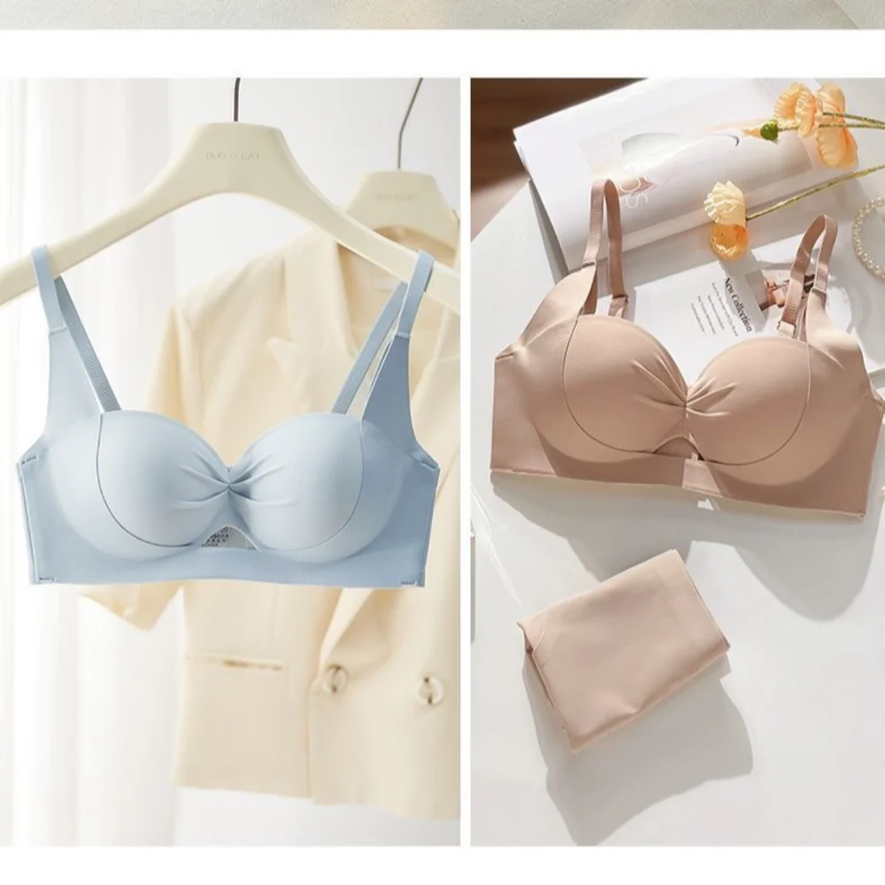 

New Frameless Palm Cup Bra Breathable Traceless Sexy Pull-up Bra Thin Soft Bra Cover Without Underwire Women