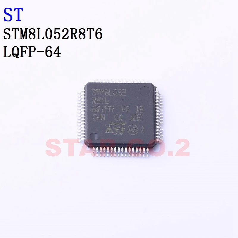 5PCSx STM8L052R8T6 LQFP-64 ST Microcontroller