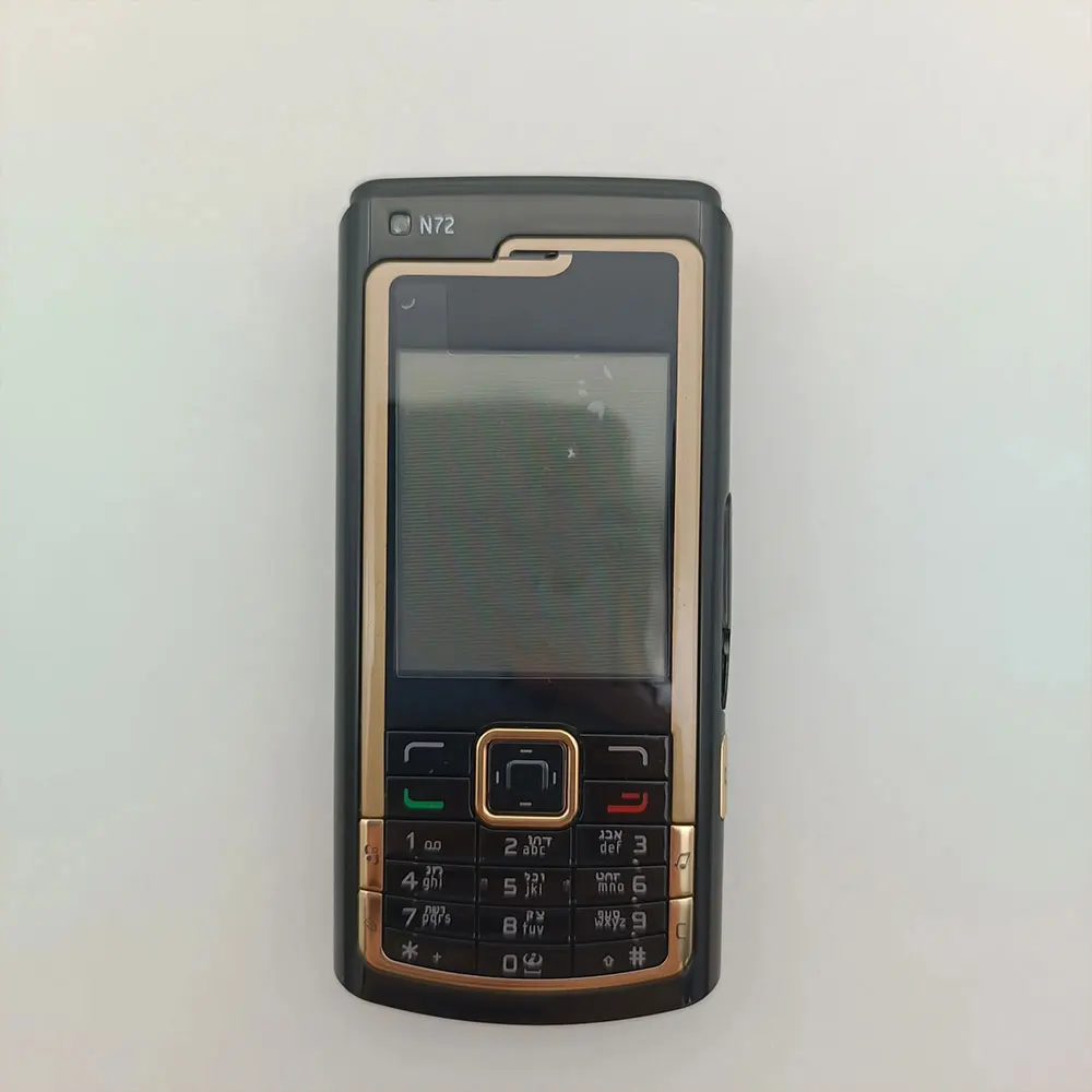 هاتف محمول N72 أصلي مصنوع في فنلندا يدعم اللغة الإنجليزية بحالة جيدة