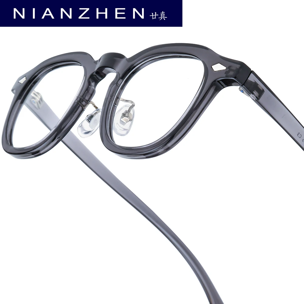 

NIANZHEN TR90 Eyeglasses Men New Square Brand Design Glasses Frame Women Retro Vintage Eyewear Japanese Spectacles 5507